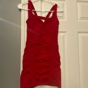 Red bandage dress